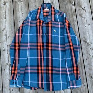 Vintage Burberry Brit Novacheck Dress Shirt Medium